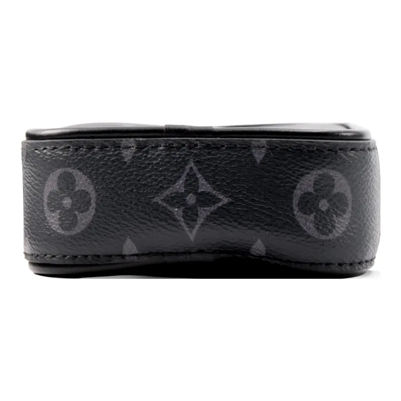 LOUIS VUITTON Danube Coated Canvas Shoulder Bag Crossbody Bag Regular Men's Black-4