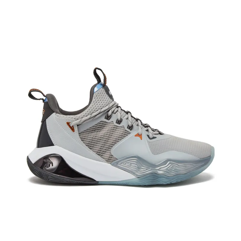 AND1 Attack 3.0 Anti-Slip Wear-Resistant Low-Top Basketball Shoes Men's Gray-1