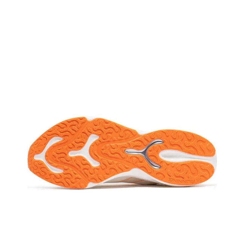 361° Popping Foam 3 Cushioning Anti Slip And Wear Resistant Low Top Running Shoes Men's White Orange-4