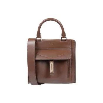 Fontana Milano 1915 Calfskin Shoulder Bag Crossbody Bag Handbag Women's Brown