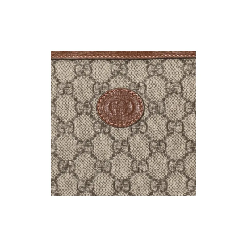 GUCCI Canvas With Leather Canvas Bag Messenger Bag Shoulder Bag Crossbody Bag Men's Brown-8
