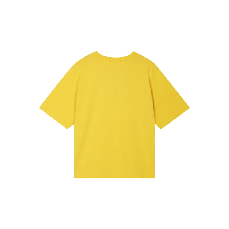 Nike x Atmos Pink WMNS NSW CIRCA Drop Shoulder Sleeve T Shirt Women's Yellow-1