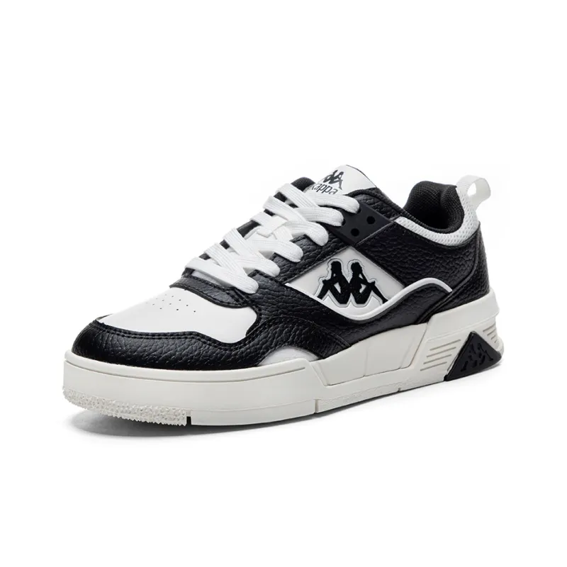Kappa Slip Resistant, Abrasion Resistant, Lightweight, Breathable Low Top Skateboard Shoes Unisex Black White-2