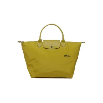 LONGCHAMP Le Pliage Club Nylon Dumpling Bag Handbags Large Size Women's Yellow