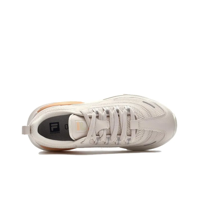 FILA Pacer Shock Absorbers With Slip Resistant Features Low Top Training Shoes Women's White-2