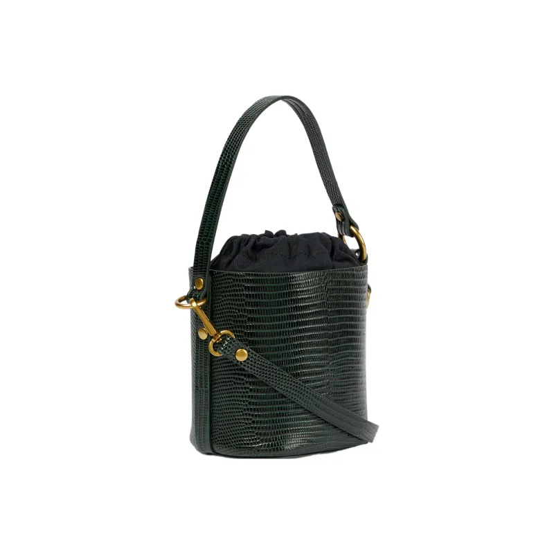 Vivienne Westwood DAISY Calfskin Bucket Bag Handbag Regular Women's Dark Green-1
