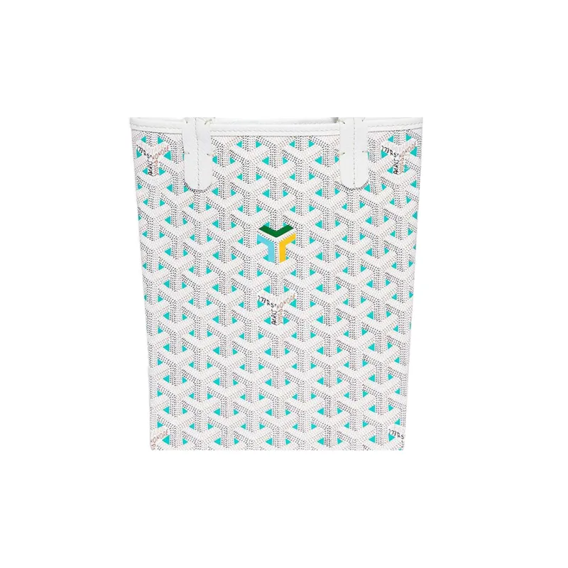 GOYARD Claire Voie Poitier Mini Vertical Bag White/Blue-3
