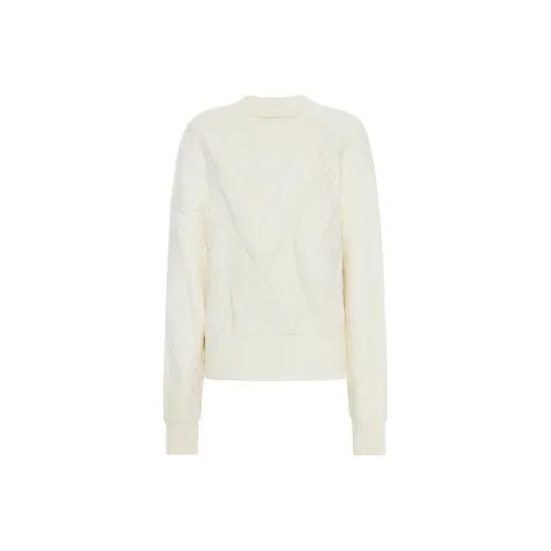 MEIYANG Knitwear Women's Cream White