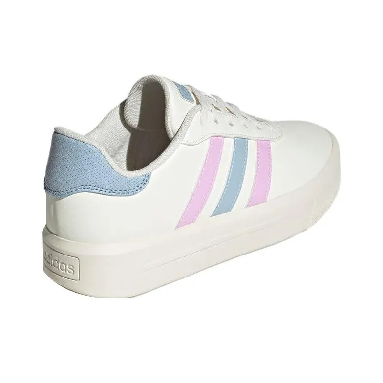 Adidas Court Platform Shoes 'Off White Lilac Blue' Women's-2