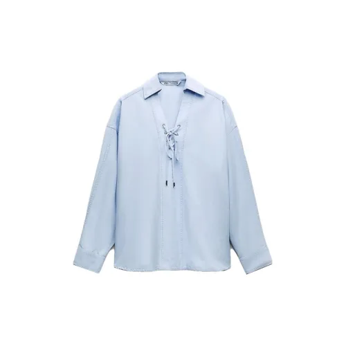 ZARA Shirts Women's Light Blue