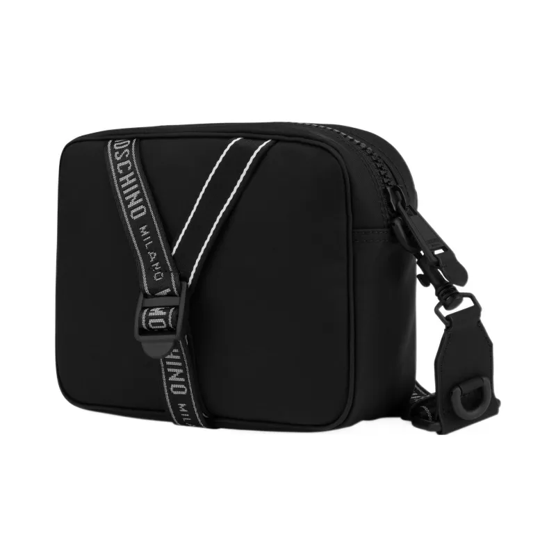 MOSCHINO Polyamide Nylon Polyamide Nylon Shoulder Bag Crossbody Bag Men's Black/White-1