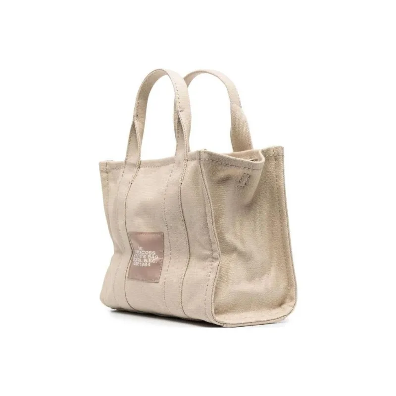 MARC JACOBS Cotton Tote Bag Shopping Bag Handbag Mini Women's Beige-2