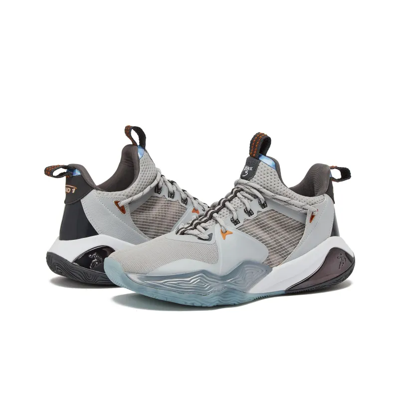 AND1 Attack 3.0 Anti-Slip Wear-Resistant Low-Top Basketball Shoes Men's Gray-2