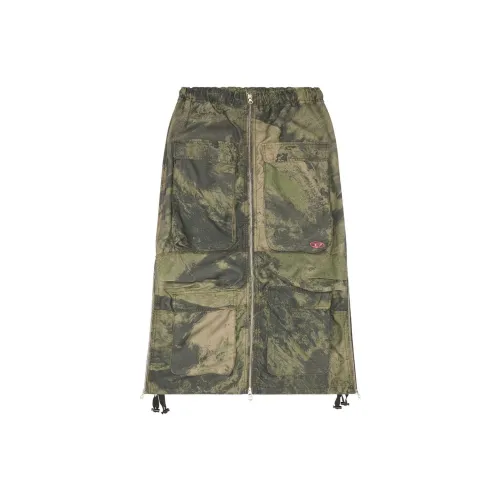 DIESEL Casual Long Skirts Women's Green