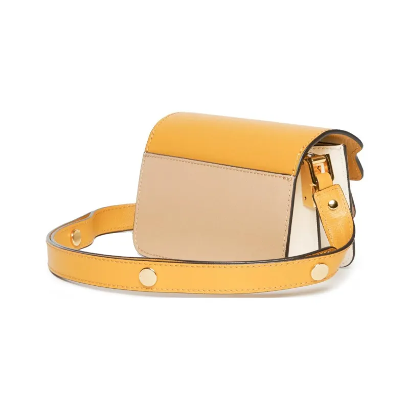 MARNI Trunk Calfskin Crossbody Bag Shoulder Bag Kids' Orange-2