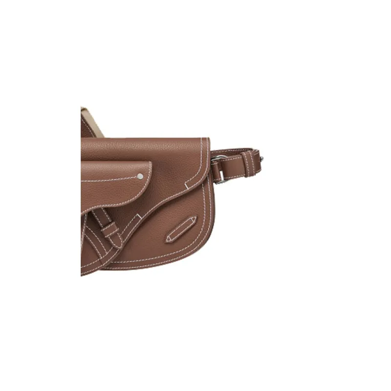 DIOR Cow Leather Sling Bag Men's Brown-1