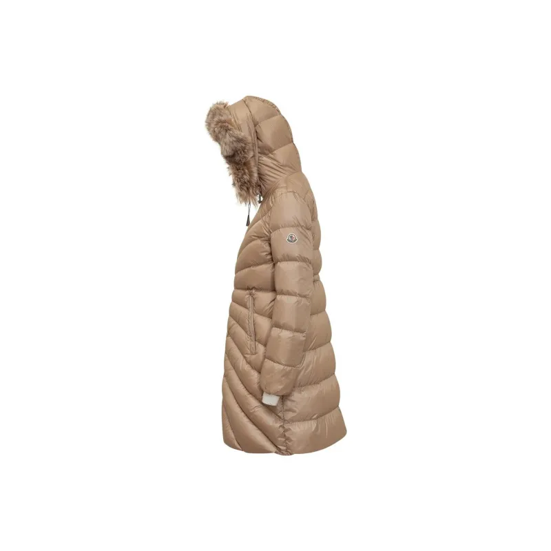 Moncler Chandre Zip-Up Long Puffer Coat-2