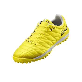 ATHLETA TF Rubber Broken Studs Wear resistant And Lightweight Soccer Shoes Men's Yellow