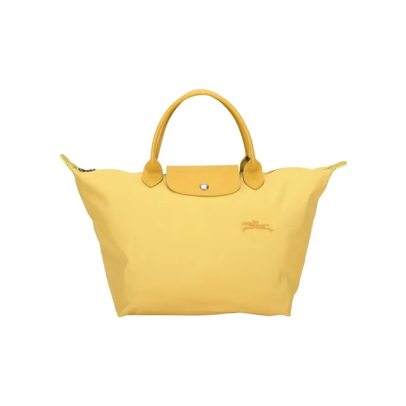 LONGCHAMP Le Pliage Recycled Polyamide Canvas Canvas Bag Dumpling Bag Handbags Medium Size Women's Yellow-0