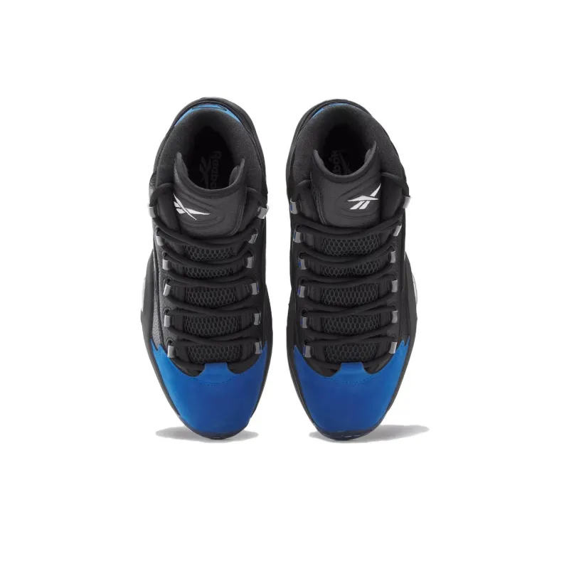 Reebok Question Mid Black And Blue-3