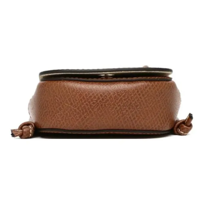 LONGCHAMP Cow Leather Shoulder Bag, Crossbody Bag, Coin Purse Regular Women's Brown-2