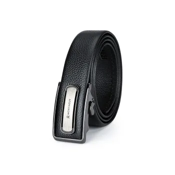 Montagut Automatic Buckle Youth Business Casual High End Top Grain Cow Leather Belts Men's Width 3.5CM