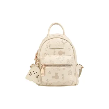 AILUXI PU Backpack Mini Women's Milkshake White