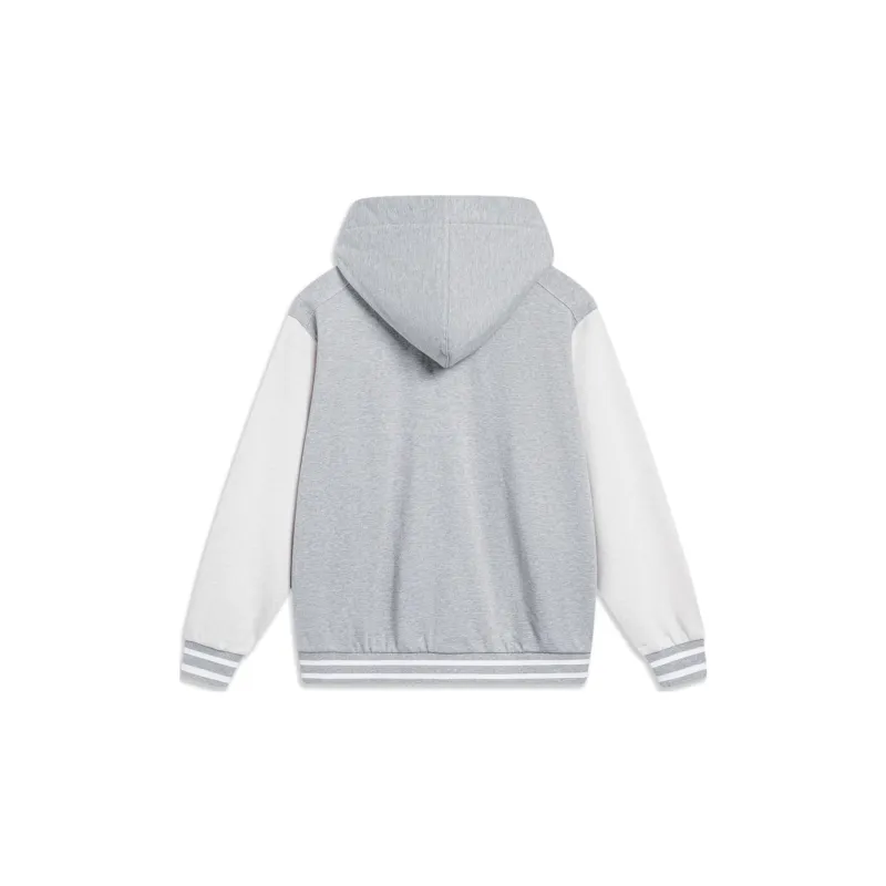 LiNing Badfive Sweatshirt Unisex Heather Gray Heather Gray Tile Gray-1