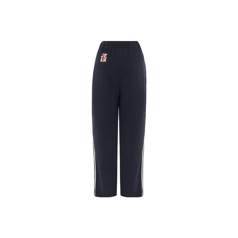 With Jean Knitted Sweatpants Women's Marine Blue-1