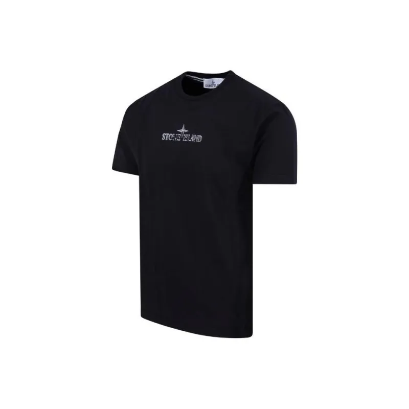 STONE ISLAND Logo print Cotton T shirt-2