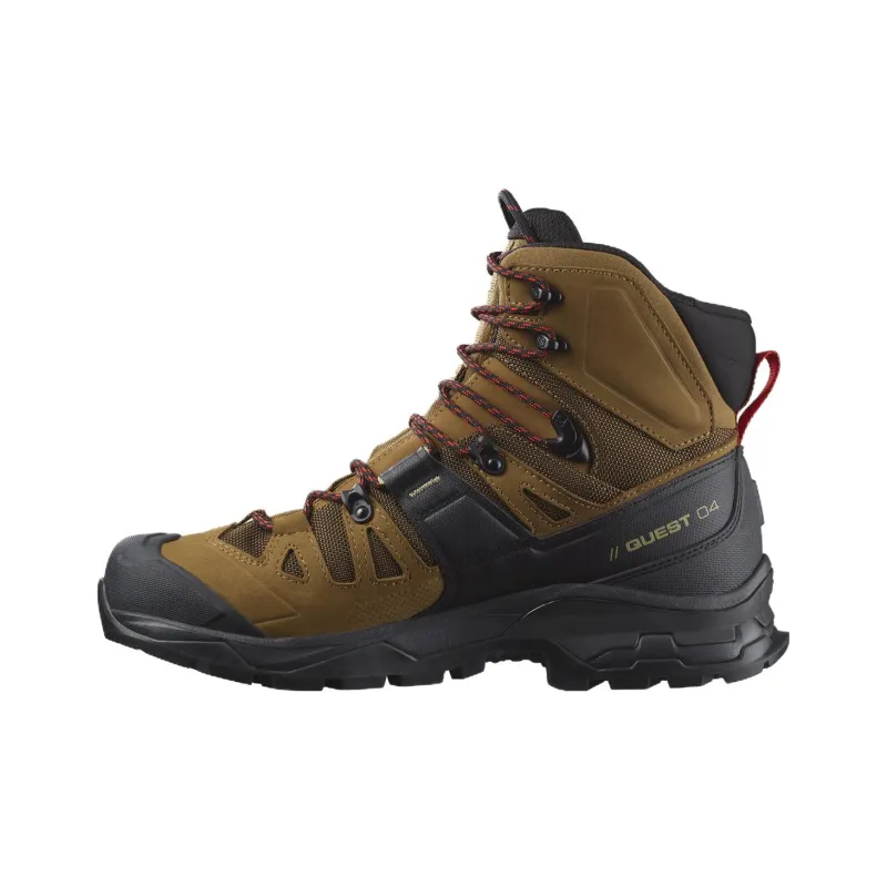 SALOMON XT Quest 4 Slip Resistant Waterproof High Top Outdoor Shoes Men's Brown-0