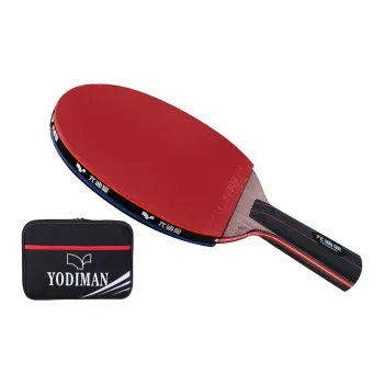 YODIMAN Ping Pong Paddles Unisex Red Shakehand Grip