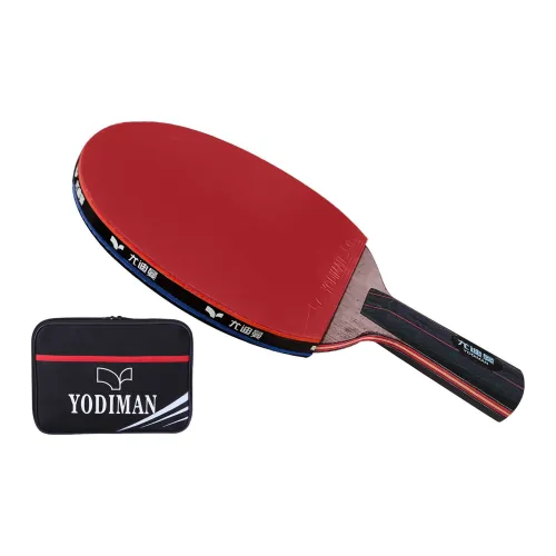 YODIMAN Ping Pong Paddles Unisex Red Shakehand Grip