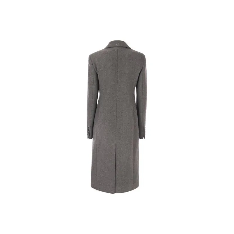 SportMax Double-Breasted Long-Sleeved Coat-1