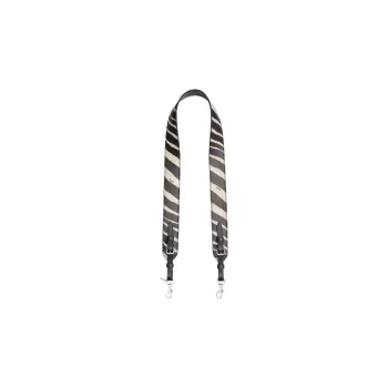 COACH Calfskin Strap Bag Accessory Women's Black White
