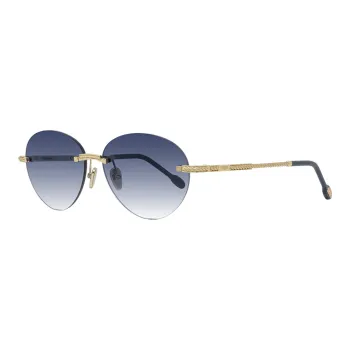 FRED Force 10 Collection Acetate Oval Sunglasses Men's Gold