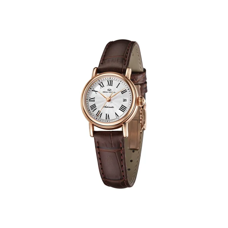 Sea Gull National Gull Xiao Linglong Automatic Mechanical Movement Genuine Leather Strap Watch Women's Watch White Dial-1