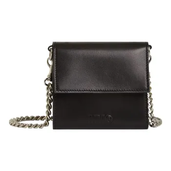 MM6 Maison Margiela Logo Embossed Detachable-Chained Wallet