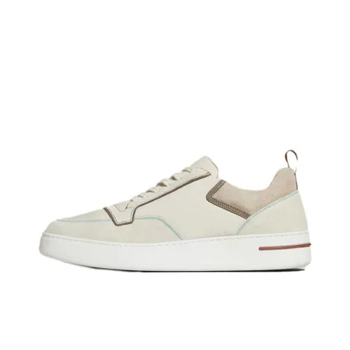 Loro Piana Newport Skateboard Shoes Men Low-Top Off White