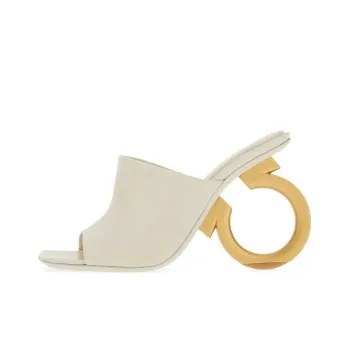 FERRAGAMO Elina 105mm Leather Mules