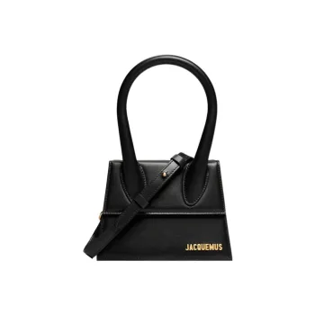 Jacquemus Le Chiquito Moyen Leather Shoulder Bag Crossbody Bag Handbag Women's Black