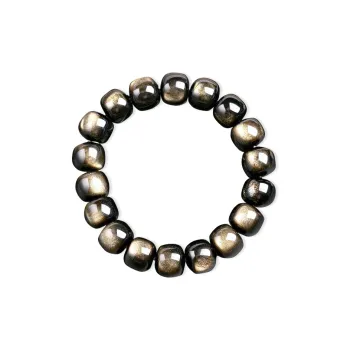 Love Link Gold Sheen Obsidian Bracelets Unisex