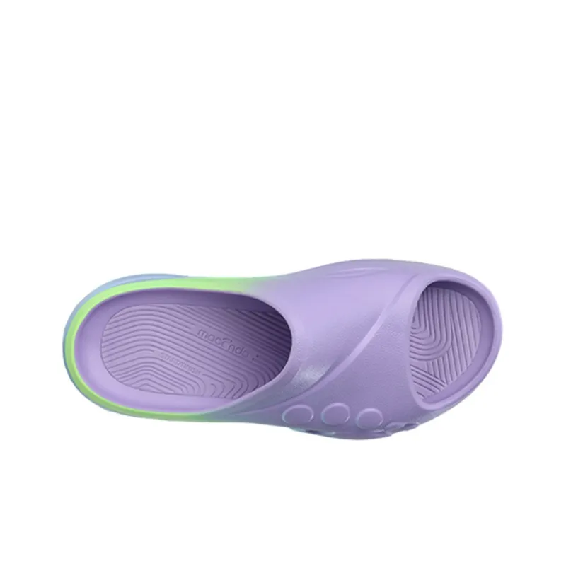 Macondo Slide Slippers Unisex Flowing Light Ripple Purple-4