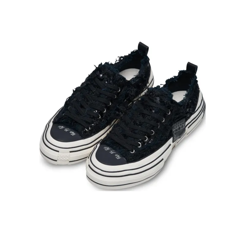 VESSEL Low Top Canvas Shoes Unisex Black-2