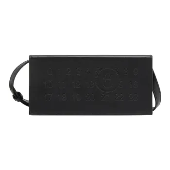 MM6 Maison Margiela Calfskin Crossbody Bag, Shoulder Bag Mini Women's Black