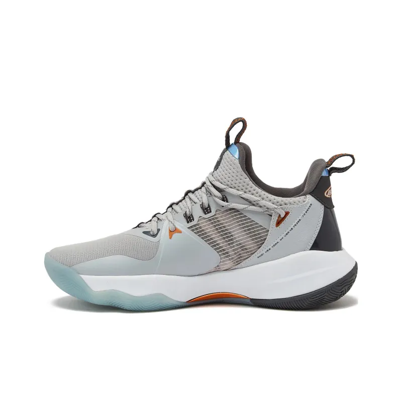 AND1 Attack 3.0 Anti-Slip Wear-Resistant Low-Top Basketball Shoes Men's Gray-0
