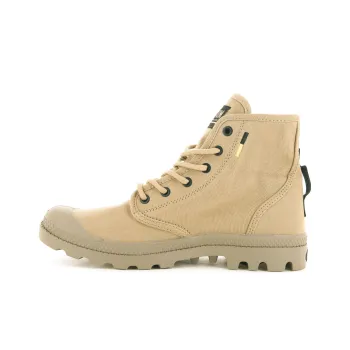 Palladium Pampa Hi Htg Supply Abrasion Resistant High Top Canvas Shoes Unisex Yellow
