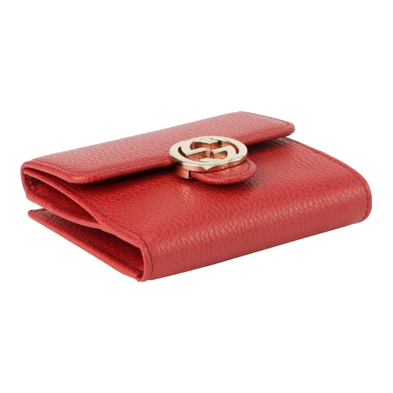 GUCCI Interlocked Gg Wallet Small Red-2