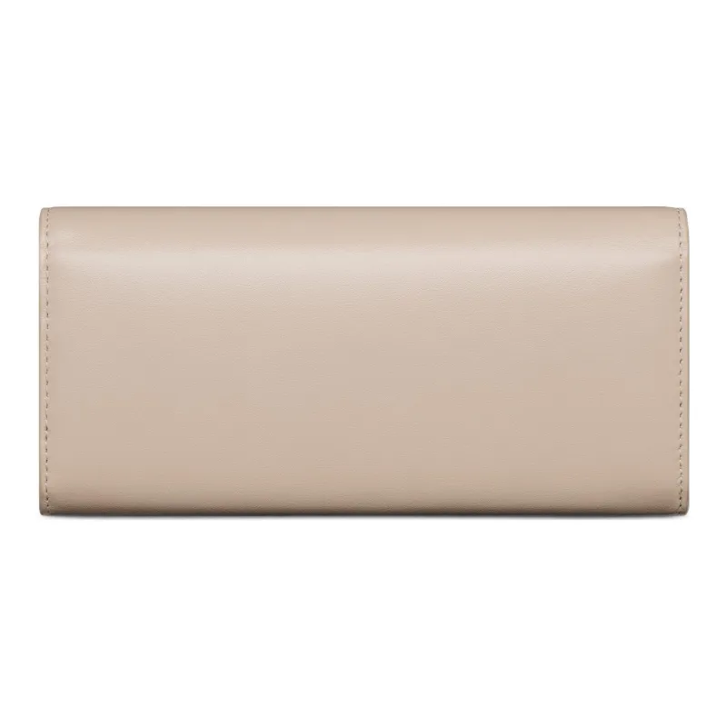 DIOR 30 Montaigne Calfskin Wallet Women's Pink Beige-2