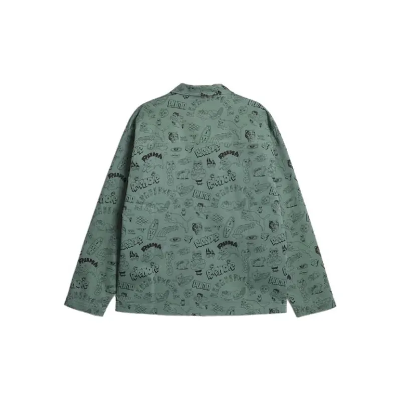 PUMA X RIPNDIP Co-branded Series Jackets Men Eucalyptus-1